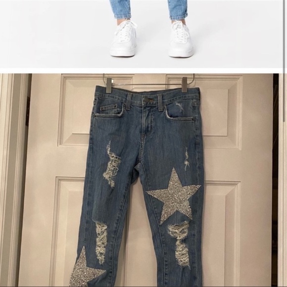 LF Carmar Denim Rhinestone Star Patch Mia Jeans - Picture 2 of 6